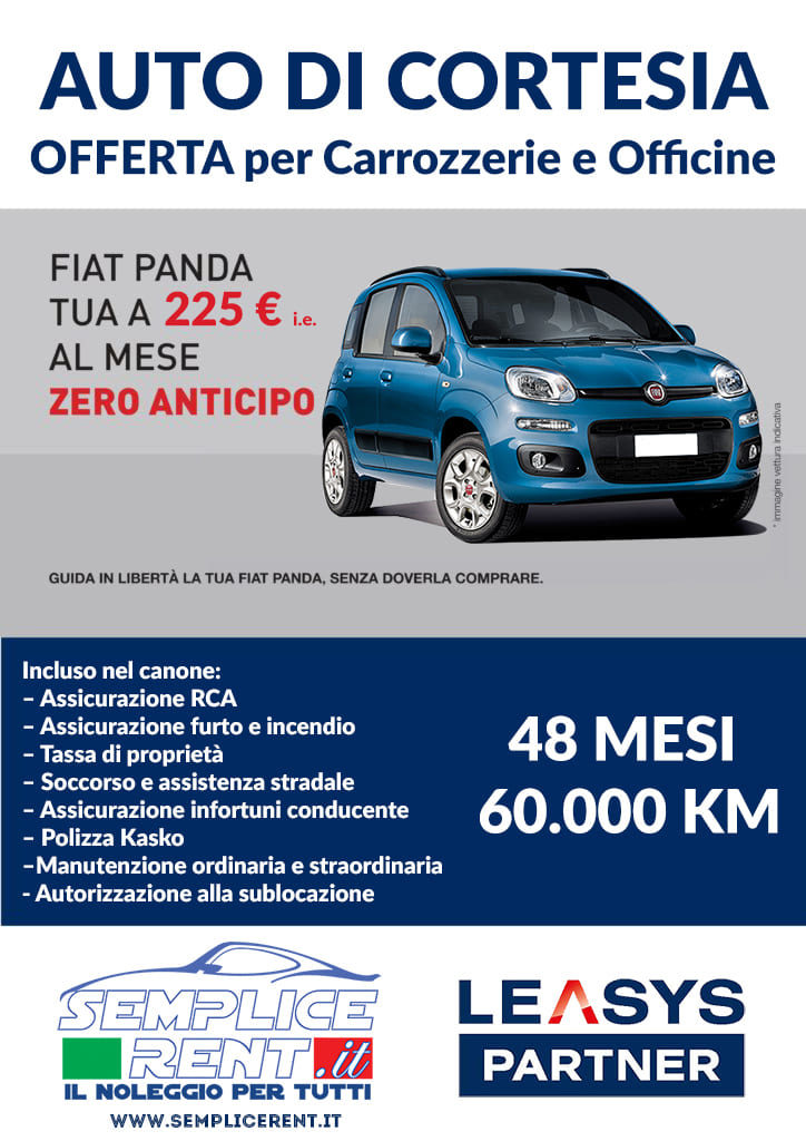 Noleggio Fiat Panda a breve termine - Gitto Autonoleggi